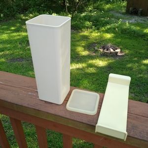 Vintage Tupperware Velveeta Cheese Keeper Almond